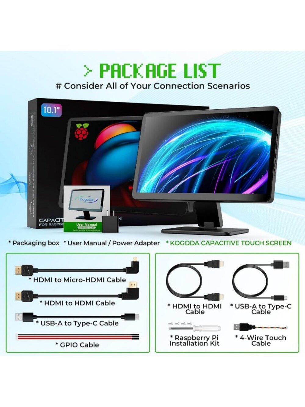 10.1-inch Touchscreen Monitor for Raspberry Pi & Home Assistant - Compact - Picture 8 of 8